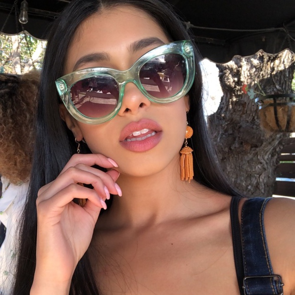 Green Cat Eye Sunnies